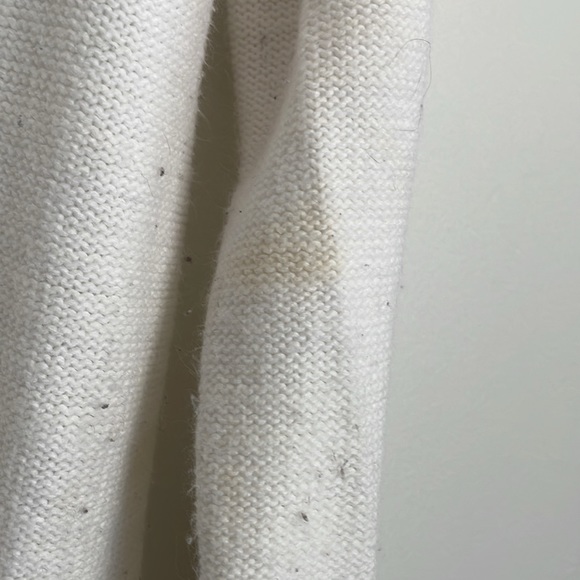 WOMENS MEDIUM WHITE FADED GLORY SWEATER - Picture 4 of 5